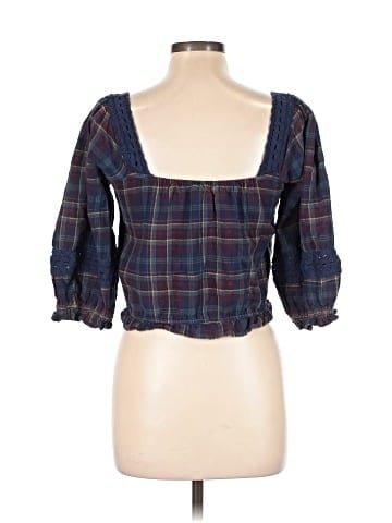 American Eagle Outfitters 3/4 Sleeve Blouse (view 2)