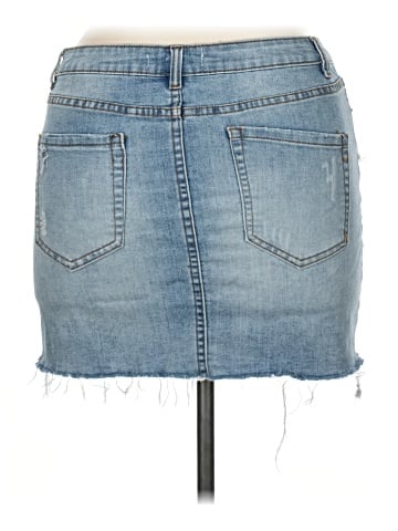 Angel Kiss Denim Skirt (view 2)