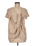 Chalet Tan Short Sleeve Blouse Size M - photo 1