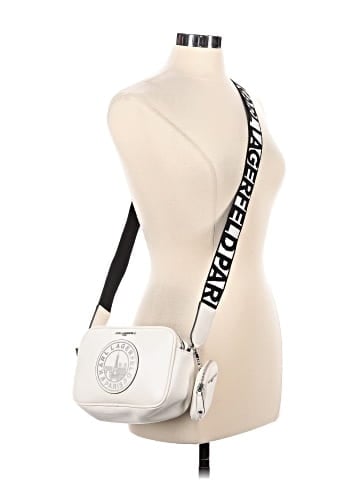 Karl Lagerfeld Paris Leather Crossbody Bag (view 2)