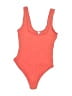 Parade Solid Orange One Piece Swimsuit Size M - photo 1