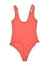 Parade Solid Orange One Piece Swimsuit Size M - photo 2
