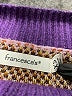 Francesca's Chevron-herringbone Purple Pullover Sweater Size XS - photo 7