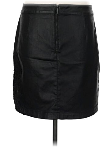 White House Black Market Faux Leather Skirt (view 2)