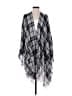 Eileen Fisher Plaid Gray Wrap One size - photo 1