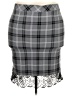 Torrid Plaid Gray Formal Skirt Size 3X Plus (3) - photo 1