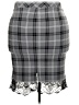 Torrid Plaid Gray Formal Skirt Size 3X Plus (3) - photo 2