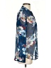 Kut from the Kloth 100% Polyester Floral Blue Long Sleeve Blouse Size S - photo 4