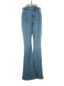 Express Hearts Blue Jeans Size 0R - photo 1