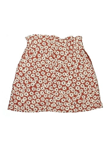 Madewell Paperbag Button-Front Mini Skirt in Falling Daisies (view 2)
