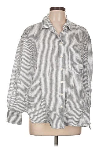 Gap 3/4 Sleeve Button-Down Shirt (view 1)
