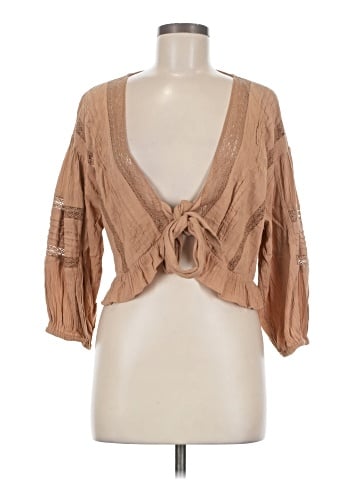 American Eagle Outfitters 3/4 Sleeve Blouse (view 1)