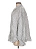 Gap 100% Linen Stripes Silver 3/4 Sleeve Button-Down Shirt Size Lg Petite - photo 5