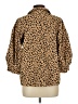 Crown & Ivy Animal Print Brown 3/4 Sleeve Blouse Size L - photo 2