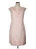 Cato 100% Polyester Solid Pink Casual Dress Size 12 - photo 1