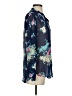 Kut from the Kloth 100% Polyester Floral Blue Long Sleeve Blouse Size S - photo 4