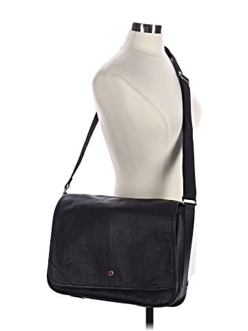 Cole Haan Leather Messenger (view 2)