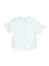Zara Solid Blue Short Sleeve Button-Down Shirt Size 9-12 mo - photo 1