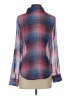 Living Doll 100% Polyester Plaid Pink Blue Long Sleeve Blouse Size XS - photo 2