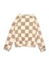 Cat & Jack Checkered-gingham Tan Pullover Sweater Size 6 - 6X - photo 2