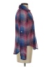 Living Doll 100% Polyester Plaid Pink Blue Long Sleeve Blouse Size XS - photo 4
