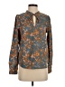 PrAna 100% Polyester Paisley Brown Long Sleeve Blouse Size XS - photo 1