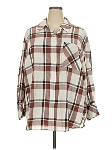 Sanctuary 3/4 Sleeve Button-Down Shirt (view 1)