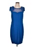 ICE 100% Nylon Blue Cocktail Dress Size 12 - photo 1