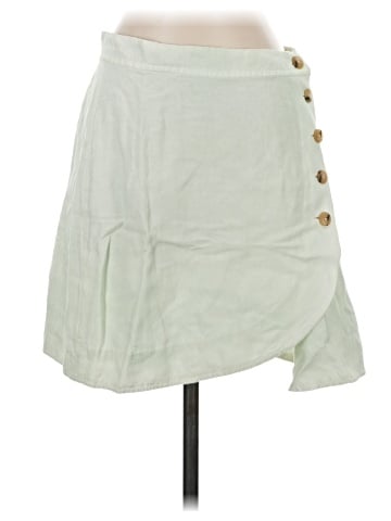 Madewell Linen-Blend Tulip-Hem Mini Skirt: Earth-Dyed Edition (view 1)