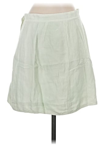 Madewell Linen-Blend Tulip-Hem Mini Skirt: Earth-Dyed Edition (view 2)