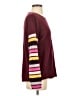 Boden Color Block Burgundy Pullover Sweater Size S - photo 4