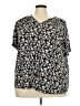 Croft & Barrow Black Short Sleeve Henley Size 3X - photo 1