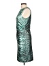 Kay Unger Metallic Teal Cocktail Dress Size 10 - photo 5