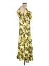 DKNY 100% Polyester Tropical Yellow Casual Dress Size 12 - photo 4