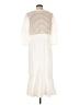 ASHRO 100% Polyester Ivory Casual Dress Size L - photo 2