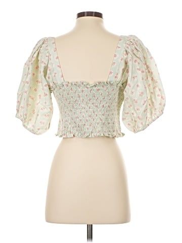 Hemant & Nandita Short Sleeve Blouse (view 2)