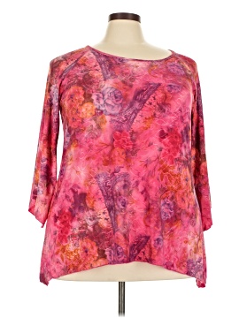 Brittany Black 3/4 Sleeve Blouse