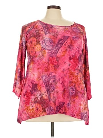 Brittany Black 3/4 Sleeve Blouse (view 1)