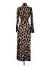 G.I.L.I. Animal Print Brown Casual Dress Size XS - photo 2
