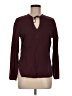 Mossimo 100% Cotton Burgundy Long Sleeve Blouse Size M - photo 1