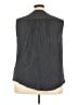Ann Taylor LOFT 100% Polyester Gray Sleeveless Blouse Size 26 - photo 2