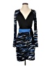 BCBGMAXAZRIA Graphic Blue Cocktail Dress Size S - photo 1