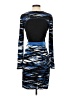 BCBGMAXAZRIA Graphic Blue Cocktail Dress Size S - photo 2