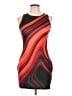 Unbranded Graphic Red Cocktail Dress Size L - photo 1