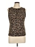 Calvin Klein Brown Sleeveless Blouse Size L (petite) - photo 1