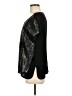 Trouve Metallic Black Short Sleeve Top Size M - photo 5