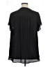 Torrid 100% Polyester Black Short Sleeve Blouse Size 1X Plus (1) - photo 2