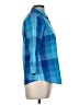 Foxcroft Plaid Blue 3/4 Sleeve Button-Down Shirt Size 6 - photo 4