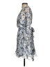 Joie 100% Polyester Floral Blue Cocktail Dress Size S - photo 5