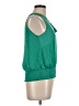 Naked Zebra 100% Polyester Green Sleeveless Blouse Size L - photo 4